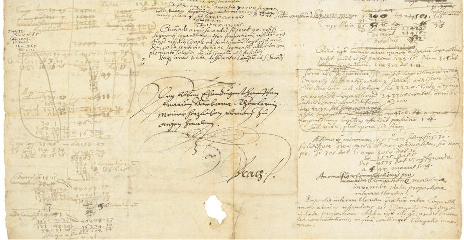 Important Johannes Kepler Documents Highlights Bonhams History of Science + Technology Sale